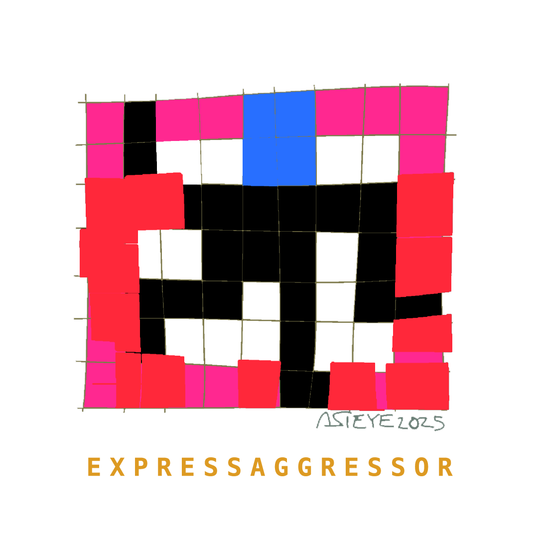 Expressaggressor, postermosaik ASTEYE 20250213