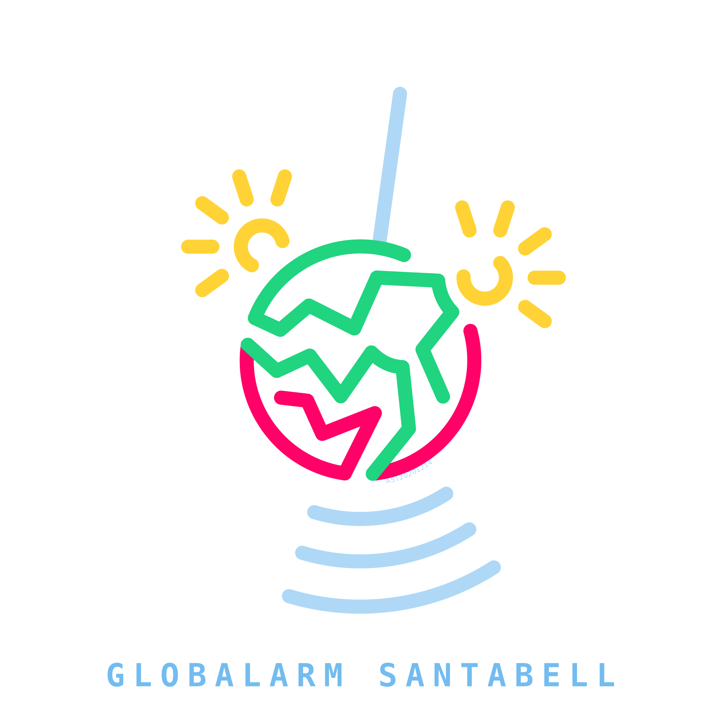 Globalarm Santabell, 'Festkugelspitze' 12/2020