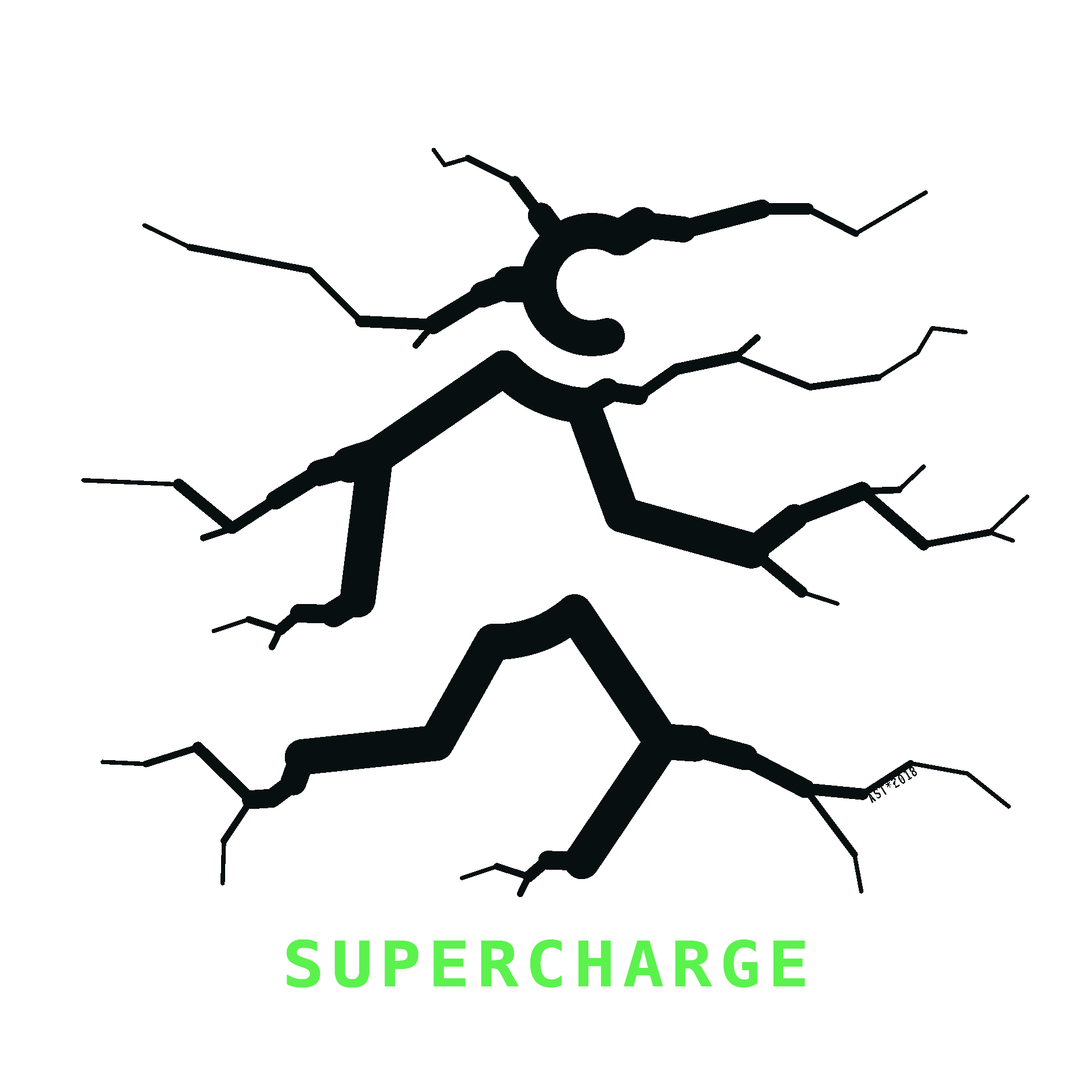 Supercharge, Piktogramm-Illustration 06/2018